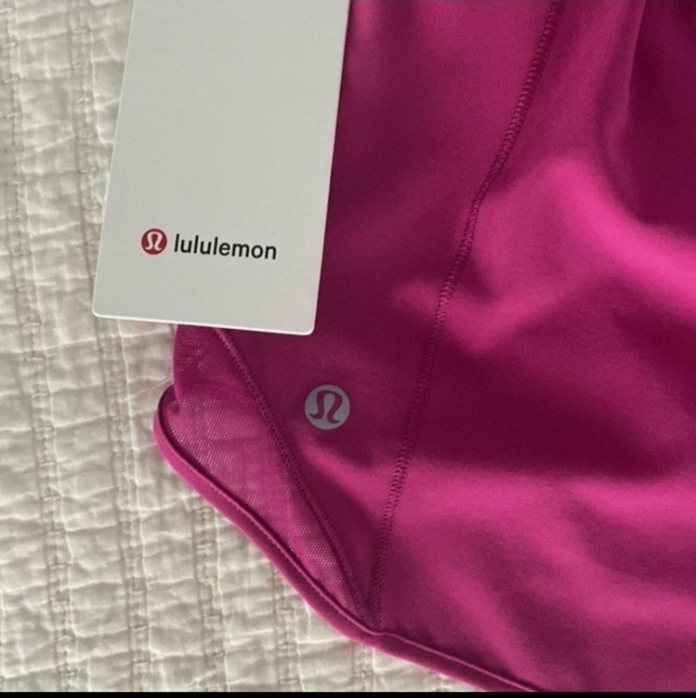 NEW LULULEMON HOTTY HOT SHORTS 4" TALL LOW RISE RIPENED RASPBERRY - Picture 6 of 8